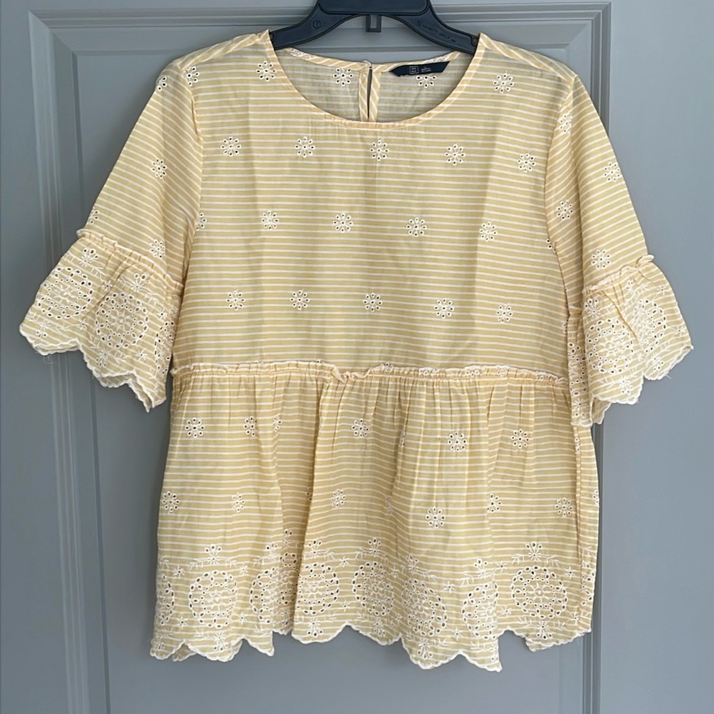 DNMX - Eyelet Detail Cotton Top